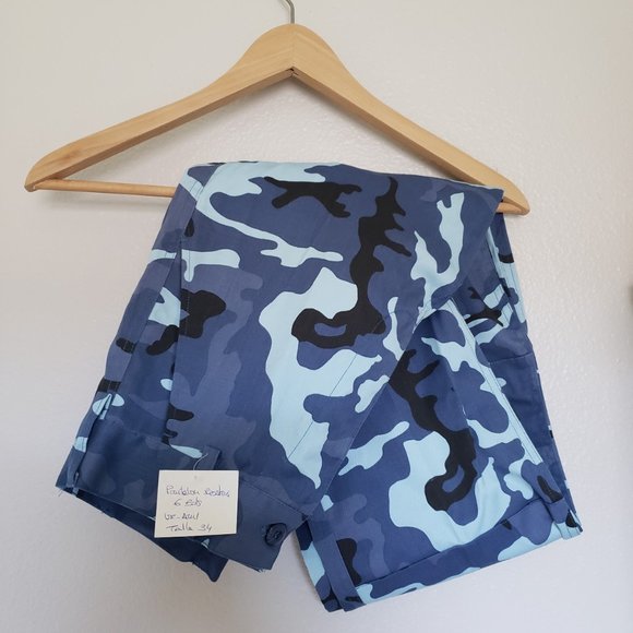 Blue camo cargo pants - Picture 2 of 5